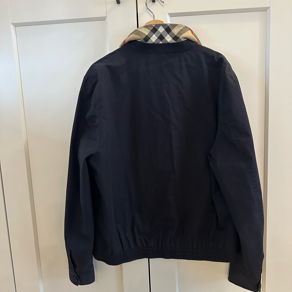 Burberry Brit Navy Jacket with Plaid Lining - Picture 6 of 7
